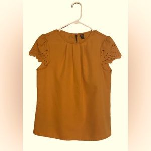 Shein Eyelet Sleeve Blouse